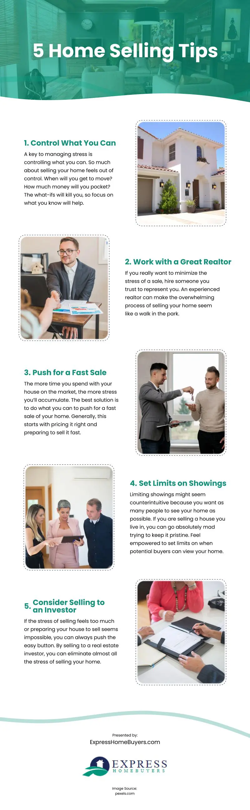 5 Home Selling Tips Infographic 5 Home Selling Tips Infographic