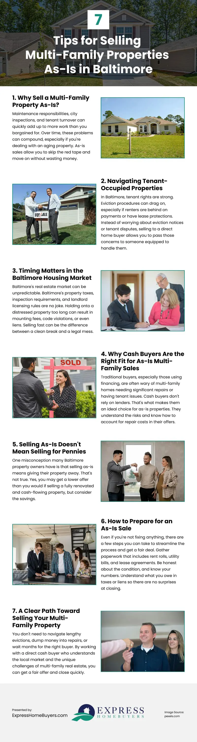 7 Tips for Selling Multi-Family Properties As-Is in Baltimore Infographic 7 Tips for Selling Multi-Family Properties As-Is in Baltimore Infographic