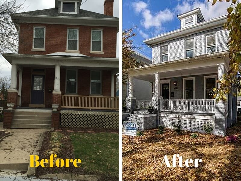 This was the right color choice for this renovated gem in NW Washington DC.