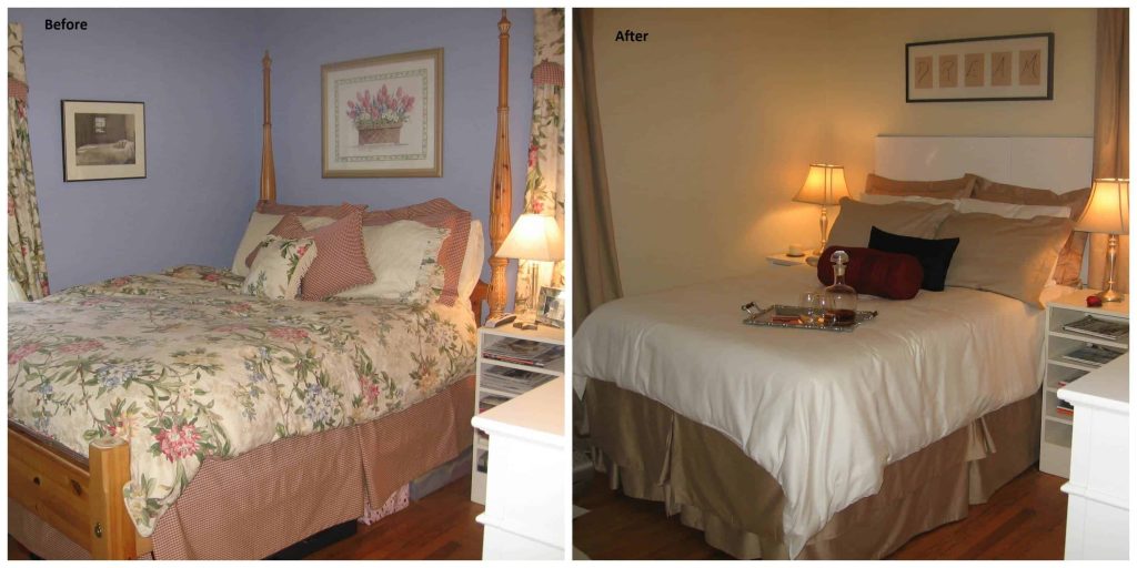 Bedroom Painted Before & After