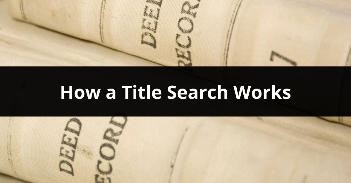 how a title search works